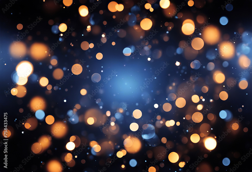 Poster abstract particle background (dark blue) - loop stock video
