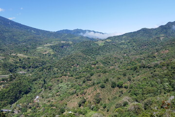 Berge mit Wolken bei Boquete in Panama