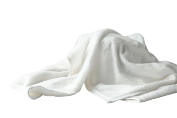 White towel isolated on a background