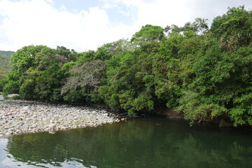 Fototapeta na wymiar Fluss Rio Caldero in Boquete
