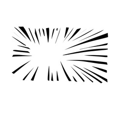 Fototapeta premium Burst line vector icon