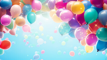 Colorful party balloons