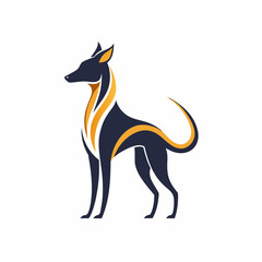 Minimalistic Style Stylized Dog Logo