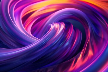 Hypnotic swirl dazzling colors Ddance in a vibrant black hole