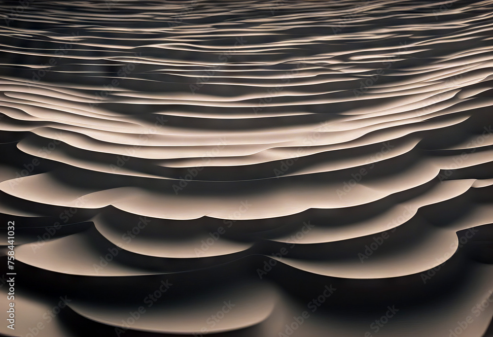 Poster 3d animation of white abstract pattern of ripples stock video