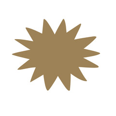 Bursting speech star illustration