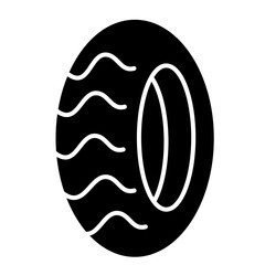 Black vehicle tires vector