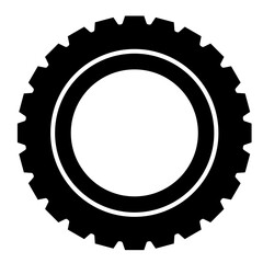 Black vehicle tires vector