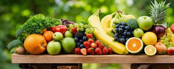 fruits and vegetables, healthy and juicy fruits