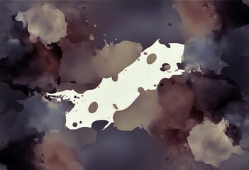 Obraz premium Purple mauve watercolor fluid painting vector design card stock illustration