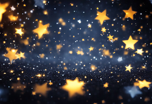 Glittering Stars Particle Background - Loopable stock video