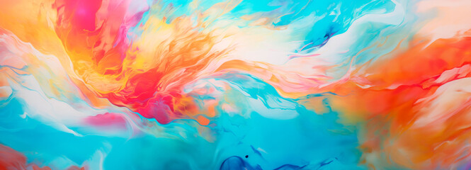 Vivid abstract expression with a fiery blend of orange and red evoking warmth and passion.