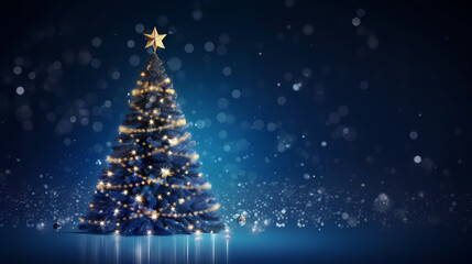 Christmas tree, New Year and Christmas background material