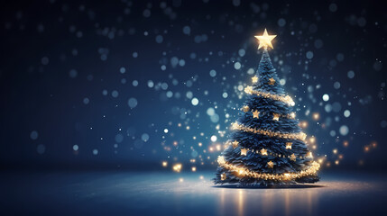Christmas tree, New Year and Christmas background material