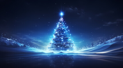 A beautifully decorated Christmas tree