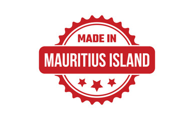 Made In Mauritius Island Rubber Stamp