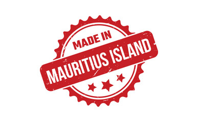 Made In Mauritius Island Rubber Stamp