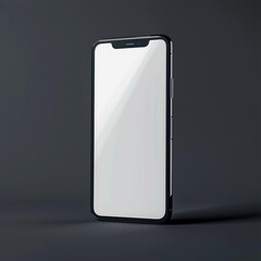 Blank smartphone mockup template in isolated background