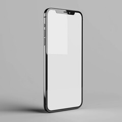 Blank smartphone mockup template in isolated background