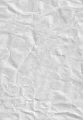 Seamless white battered kraft paper texture. Grunge rough natural page. Vertical portrait orientation.