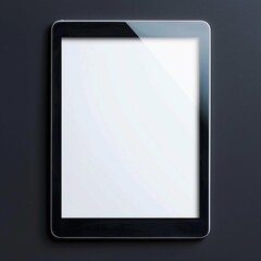 Blank tablet mockup template in isolated background