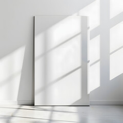 White Mock-Up Image in a White Decorated Room
