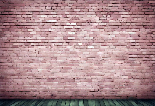 Pink brick wall texture.Cracked empty background. Grunge sweet wallpaper. Vintage stonewall. stock illustrationBackgrounds Pink Color Cute Child Baby - Human Age