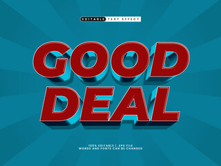 good deal editable text effect