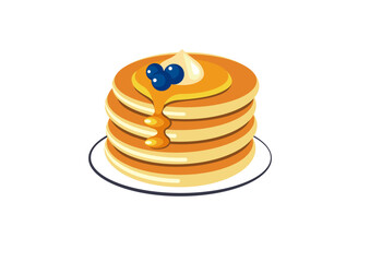 パンケーキのイラスト