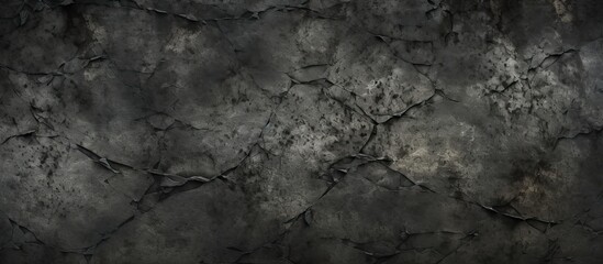 A detailed shot capturing the intricate pattern of dark grey marble texture, resembling a natural...