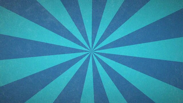 Blue Sunburst Retro Background Animation