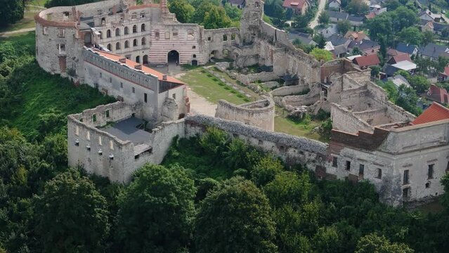 Beautiful Landscape Castle Hill Janowiec Aerial View Poland