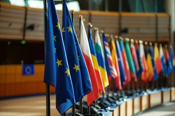 Fototapeten Flags of EU countries © InfiniteStudio