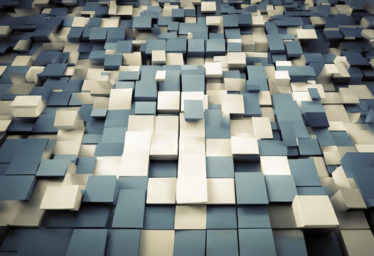 Abstract Blue Square Elements Motion Background stock videoBackgrounds Technology Toy Block Abstract Pattern