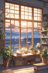 room interior,. 3D rendering ai