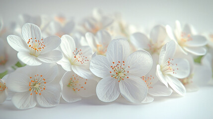 jasmine flower white background