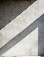 Abstract of concrete interior space with sun light cast the shadow on the wall and floor,Geometric design,Perspective of brutalism architecture,3d 