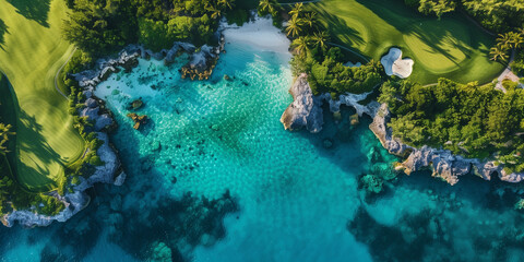 Caribbean Golf Course Aerial 