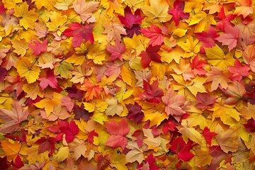 Naklejka na ściany i meble Autumn leaves the background. 