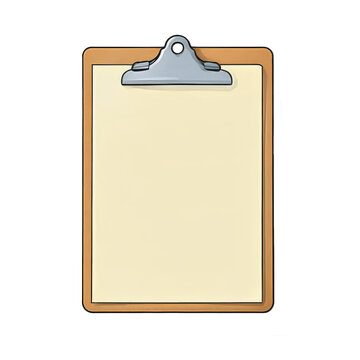 recommend clip art: Clipboard Hand Drawn Cartoon Style Illustration