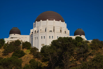Griffith Observatory, LA, California. Observatory on a hill...