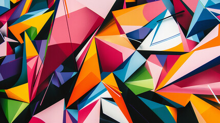 Abstract geometric art background