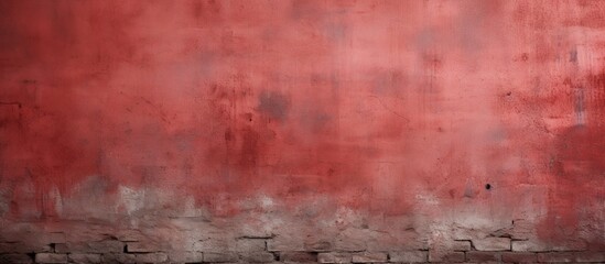 A rectangular red brick wall with various shades and tints, resembling a piece of art. Stained with...