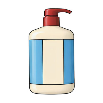 recommend clip art: Conditioner Hand Drawn Cartoon Style Illustration