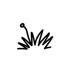 hand drawn grass collection in vector style