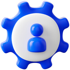 3D Icon user settings Illustration