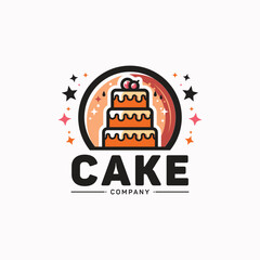 cake logo vector