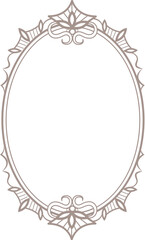 Oval elegant frame