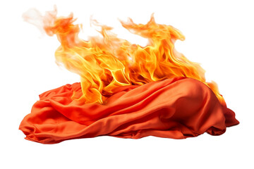 Isolated shot of a fire blanket, a crucial tool for flame suppression. - obrazy, fototapety, plakaty