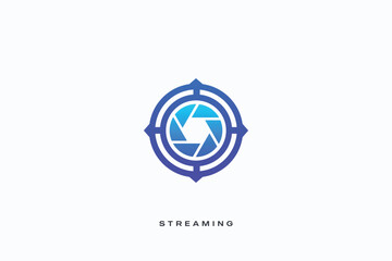 shutter media multimedia production vector logo